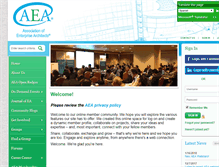 Tablet Screenshot of globalaea.org